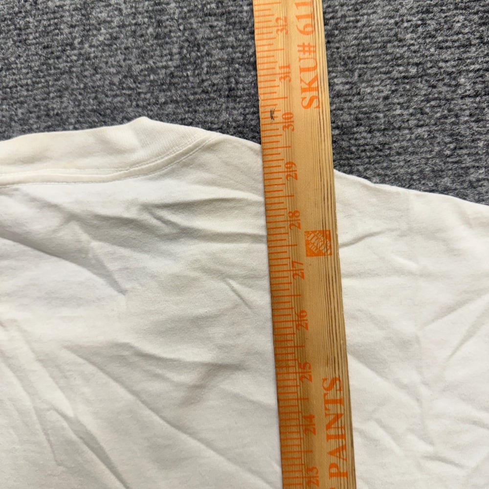 VTG Oneita Emerald Downs T-Shirt Men's 2XL White Single Stitch Y2K 90s - Picture 4 of 9